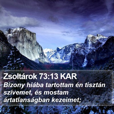 Zsoltárok 73:13 KAR Bible Verse Image