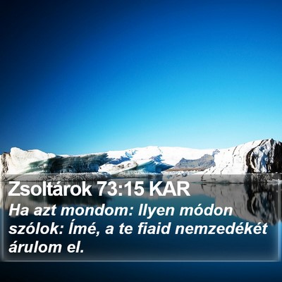 Zsoltárok 73:15 KAR Bible Verse Image