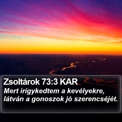 Zsoltárok 73:3 KAR Bible Verse Image