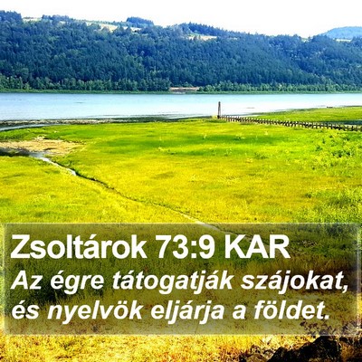 Zsoltárok 73:9 KAR Bible Verse Image