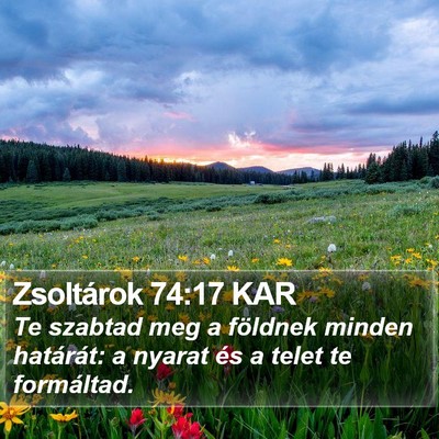 Zsoltárok 74:17 KAR Bible Verse Image