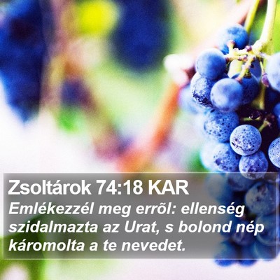 Zsoltárok 74:18 KAR Bible Verse Image