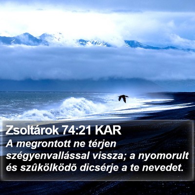 Zsoltárok 74:21 KAR Bible Verse Image