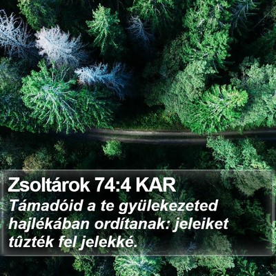 Zsoltárok 74:4 KAR Bible Verse Image