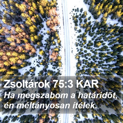 Zsoltárok 75:3 KAR Bible Verse Image
