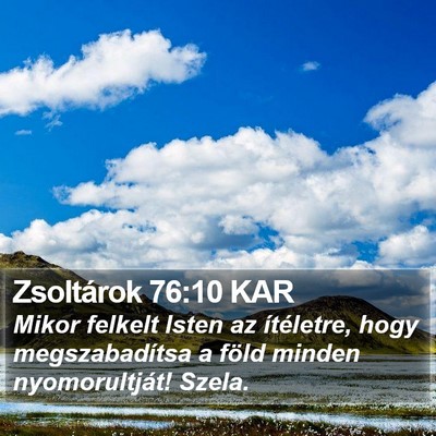 Zsoltárok 76:10 KAR Bible Verse Image