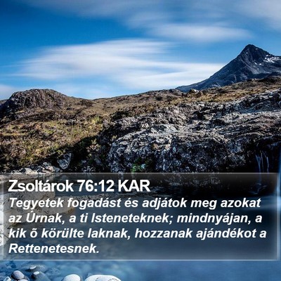 Zsoltárok 76:12 KAR Bible Verse Image