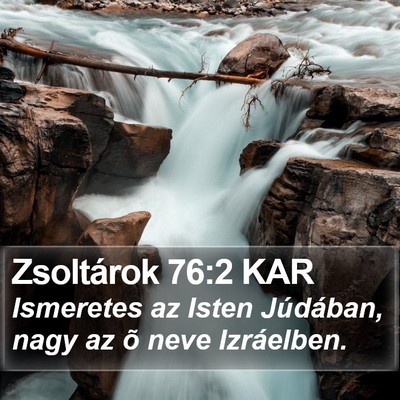 Zsoltárok 76:2 KAR Bible Verse Image