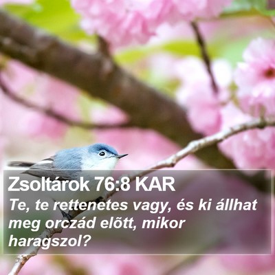 Zsoltárok 76:8 KAR Bible Verse Image