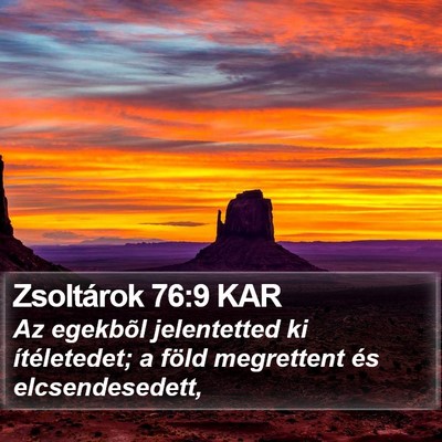 Zsoltárok 76:9 KAR Bible Verse Image