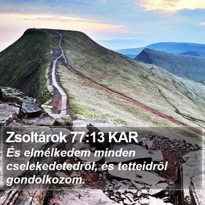 Zsoltárok 77:13 KAR Bible Verse Image