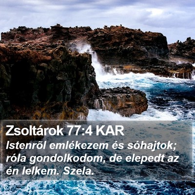 Zsoltárok 77:4 KAR Bible Verse Image