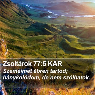 Zsoltárok 77:5 KAR Bible Verse Image
