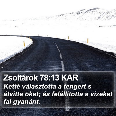Zsoltárok 78:13 KAR Bible Verse Image