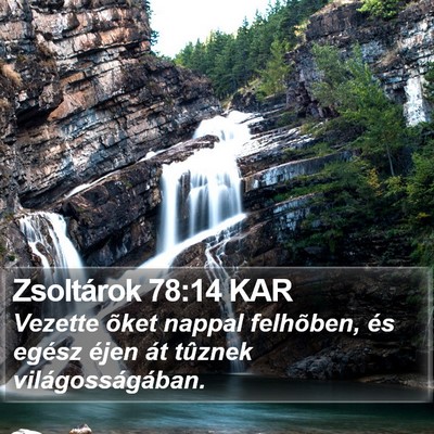 Zsoltárok 78:14 KAR Bible Verse Image