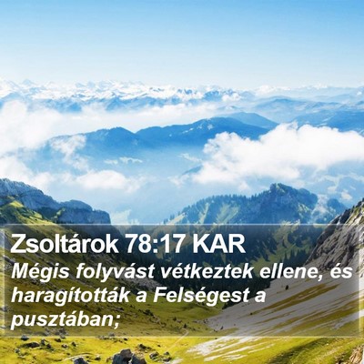 Zsoltárok 78:17 KAR Bible Verse Image