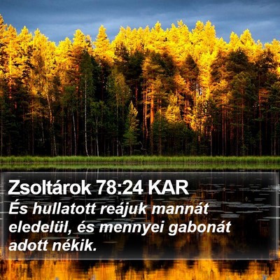 Zsoltárok 78:24 KAR Bible Verse Image
