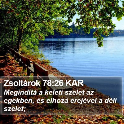 Zsoltárok 78:26 KAR Bible Verse Image