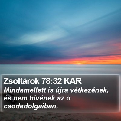 Zsoltárok 78:32 KAR Bible Verse Image