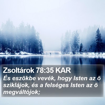 Zsoltárok 78:35 KAR Bible Verse Image
