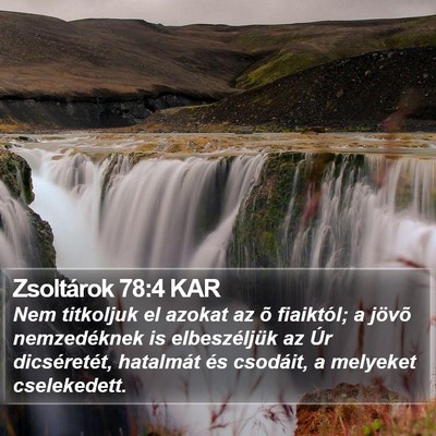 Zsoltárok 78:4 KAR Bible Verse Image