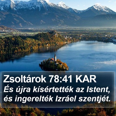 Zsoltárok 78:41 KAR Bible Verse Image
