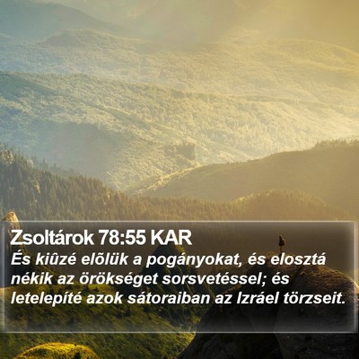 Zsoltárok 78:55 KAR Bible Verse Image