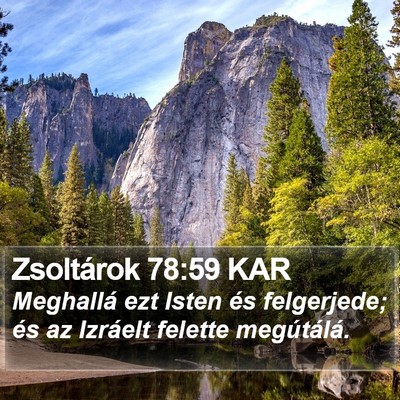 Zsoltárok 78:59 KAR Bible Verse Image