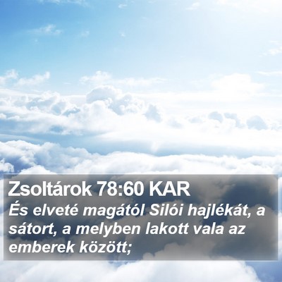 Zsoltárok 78:60 KAR Bible Verse Image