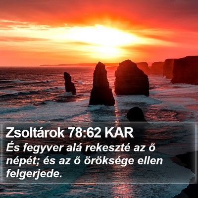 Zsoltárok 78:62 KAR Bible Verse Image