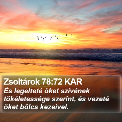 Zsoltárok 78:72 KAR Bible Verse Image