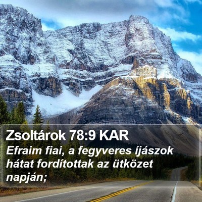 Zsoltárok 78:9 KAR Bible Verse Image