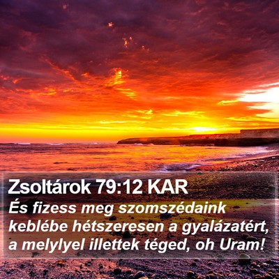 Zsoltárok 79:12 KAR Bible Verse Image