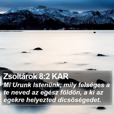 Zsoltárok 8:2 KAR Bible Verse Image