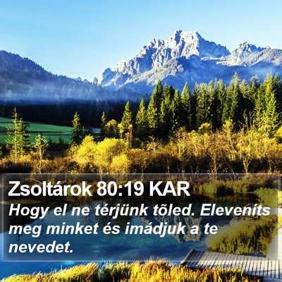 Zsoltárok 80:19 KAR Bible Verse Image