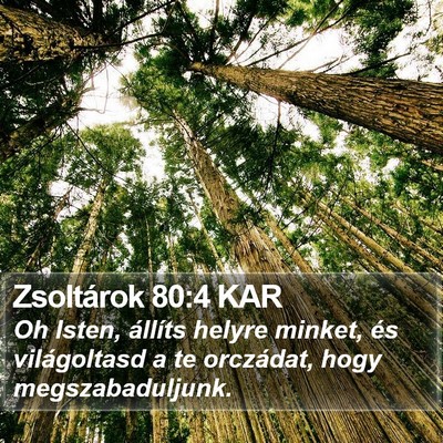 Zsoltárok 80:4 KAR Bible Verse Image