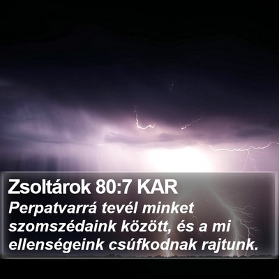 Zsoltárok 80:7 KAR Bible Verse Image