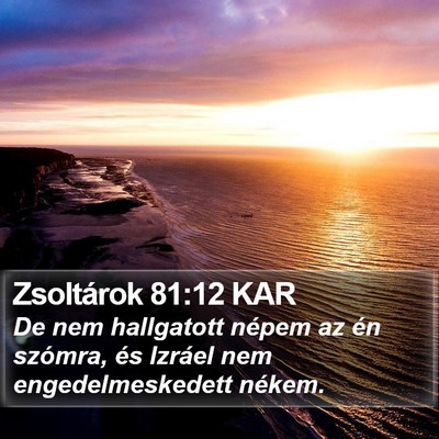 Zsoltárok 81:12 KAR Bible Verse Image