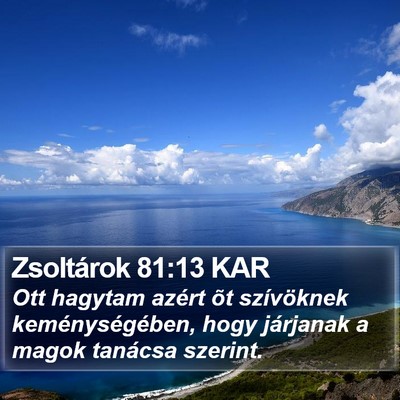 Zsoltárok 81:13 KAR Bible Verse Image