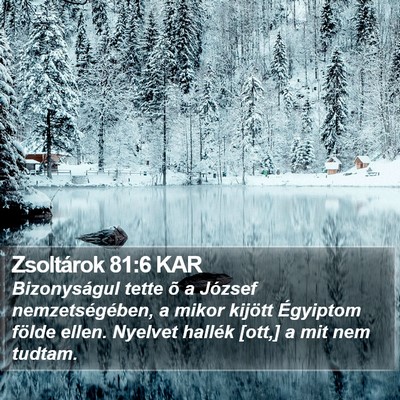Zsoltárok 81:6 KAR Bible Verse Image