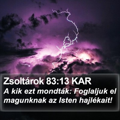 Zsoltárok 83:13 KAR Bible Verse Image