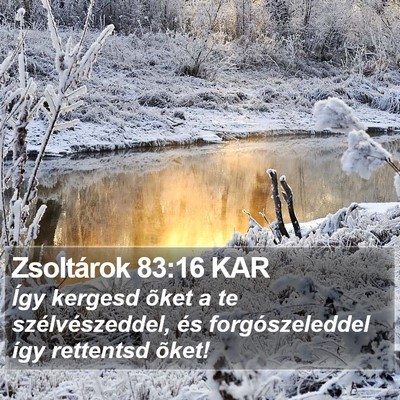 Zsoltárok 83:16 KAR Bible Verse Image