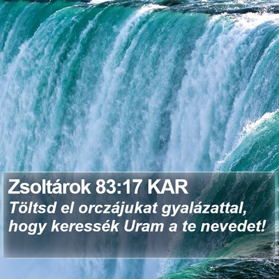 Zsoltárok 83:17 KAR Bible Verse Image
