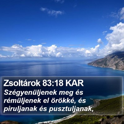 Zsoltárok 83:18 KAR Bible Verse Image