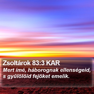 Zsoltárok 83:3 KAR Bible Verse Image