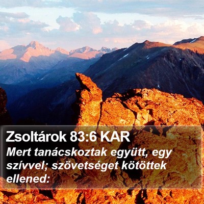 Zsoltárok 83:6 KAR Bible Verse Image