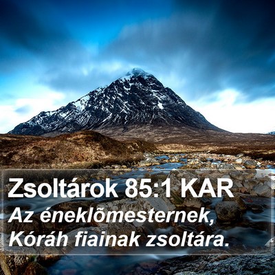 Zsoltárok 85:1 KAR Bible Verse Image