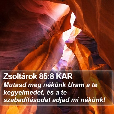 Zsoltárok 85:8 KAR Bible Verse Image