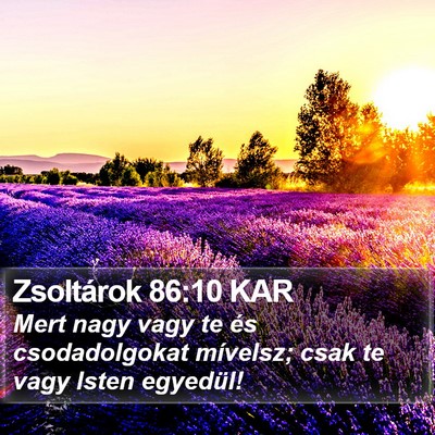Zsoltárok 86:10 KAR Bible Verse Image