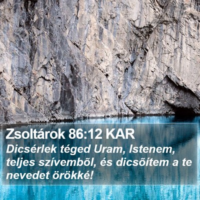 Zsoltárok 86:12 KAR Bible Verse Image